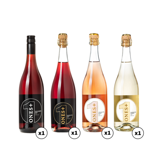 Pack de 4 variétés : Vin sans alcool ONES