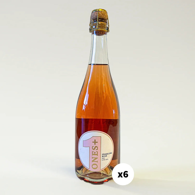 6 Pack ONES Non-Alcoholic Bottled Sparkling Rose Wine