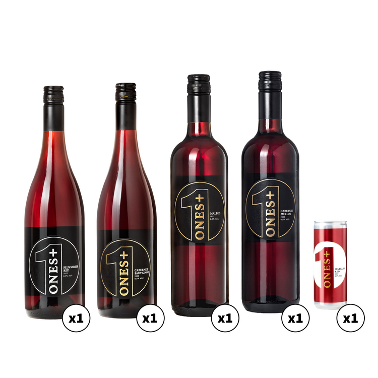 Rouge Non-Pétillant Pack de 4: ONES Non-Alcoholic Wine!